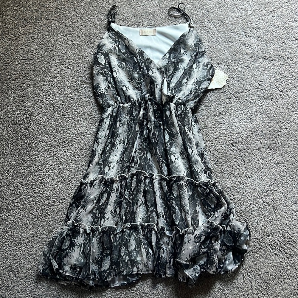 Altard State - Black Printed Dress. NWT - Size M